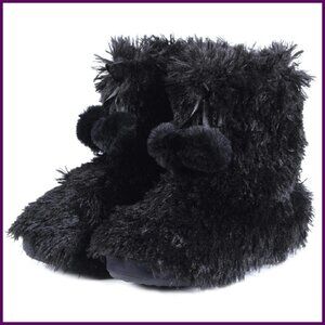Plush Furry Slipper Booties Women's Warm Anti-Slip Sole House Boots